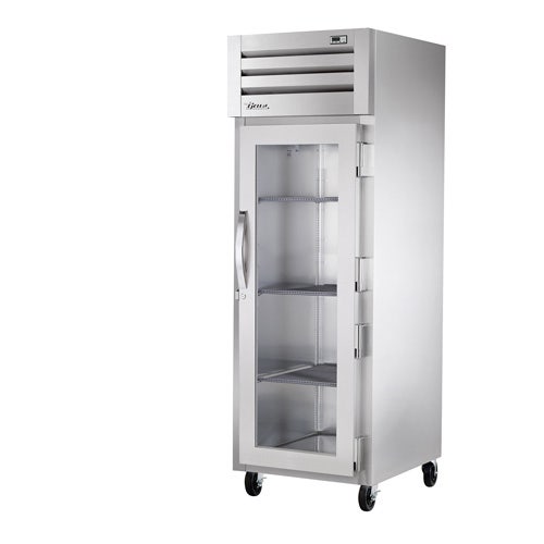 True STA1R-1G Spec Series Reach-In Refrigerator - One Glass Door， 22 Cu. Ft.， Left Hinged