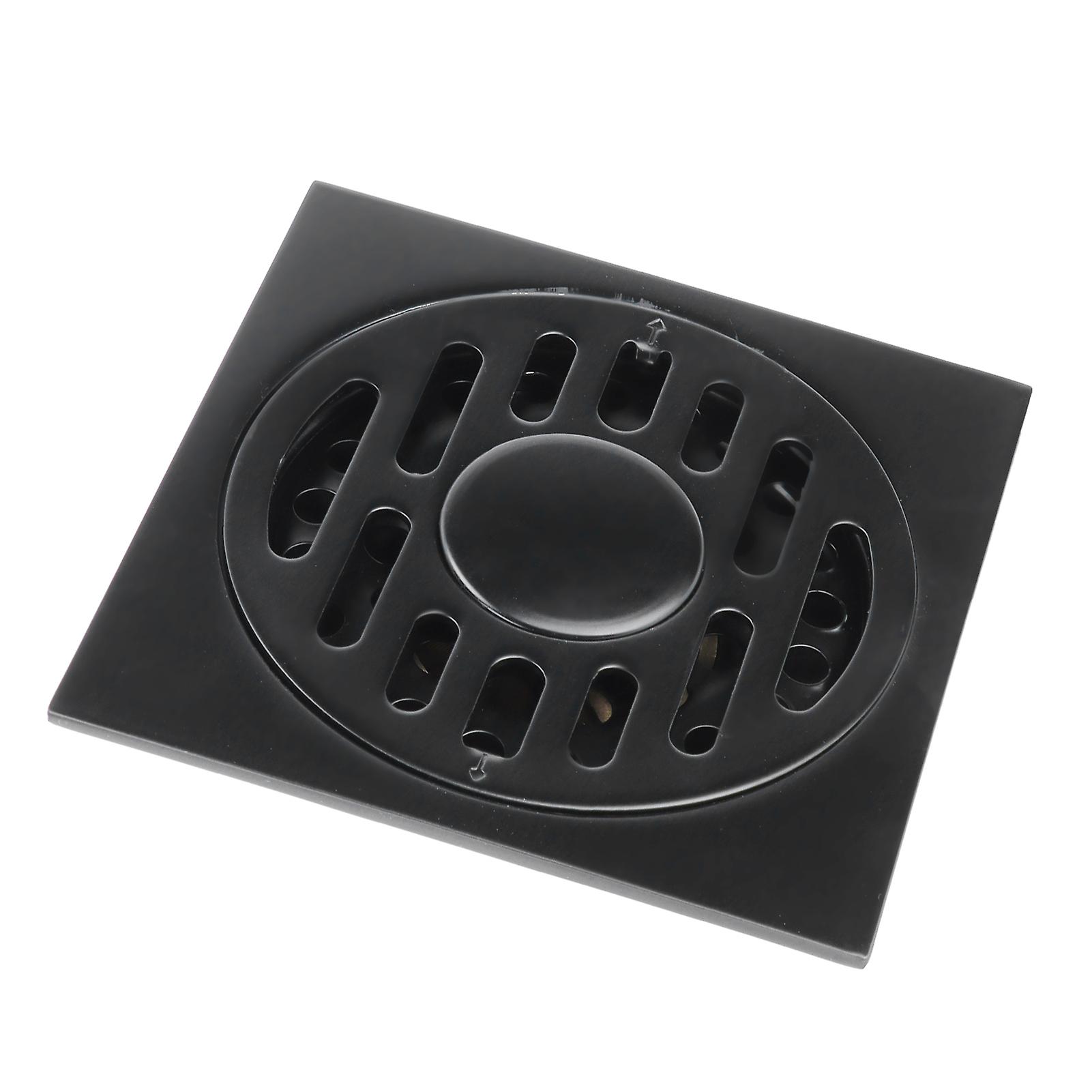 Concealed Floor Drain Set Deodorant Shower Drain Part for Bathroom Kitchen Black