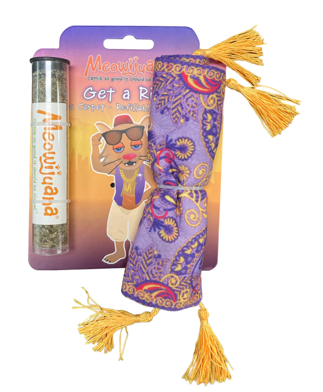 Meowijuana Get a Ride Refillable Magic Carpet Catnip Toy