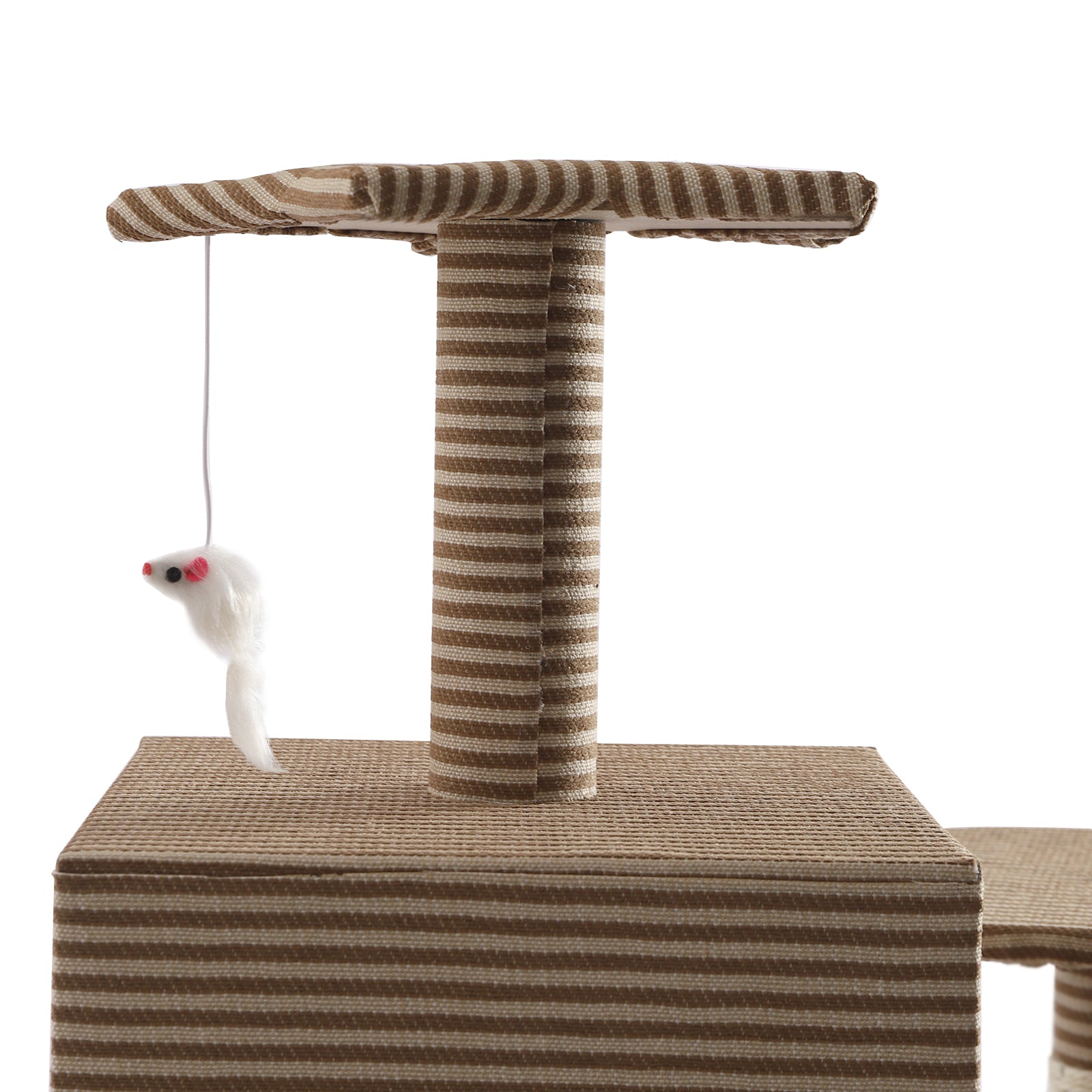 Loyalheartdy Floor to Ceiling Cat Tree， 5.5Ft Tall Cat Climbing Tree Cat Tower Kitty Play House w/Scratching Posts Condo Perches