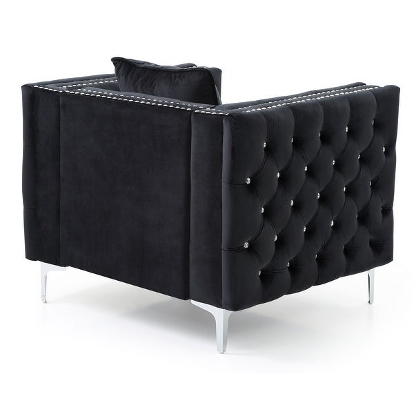 Paige Tufted Velvet Living Room Chair