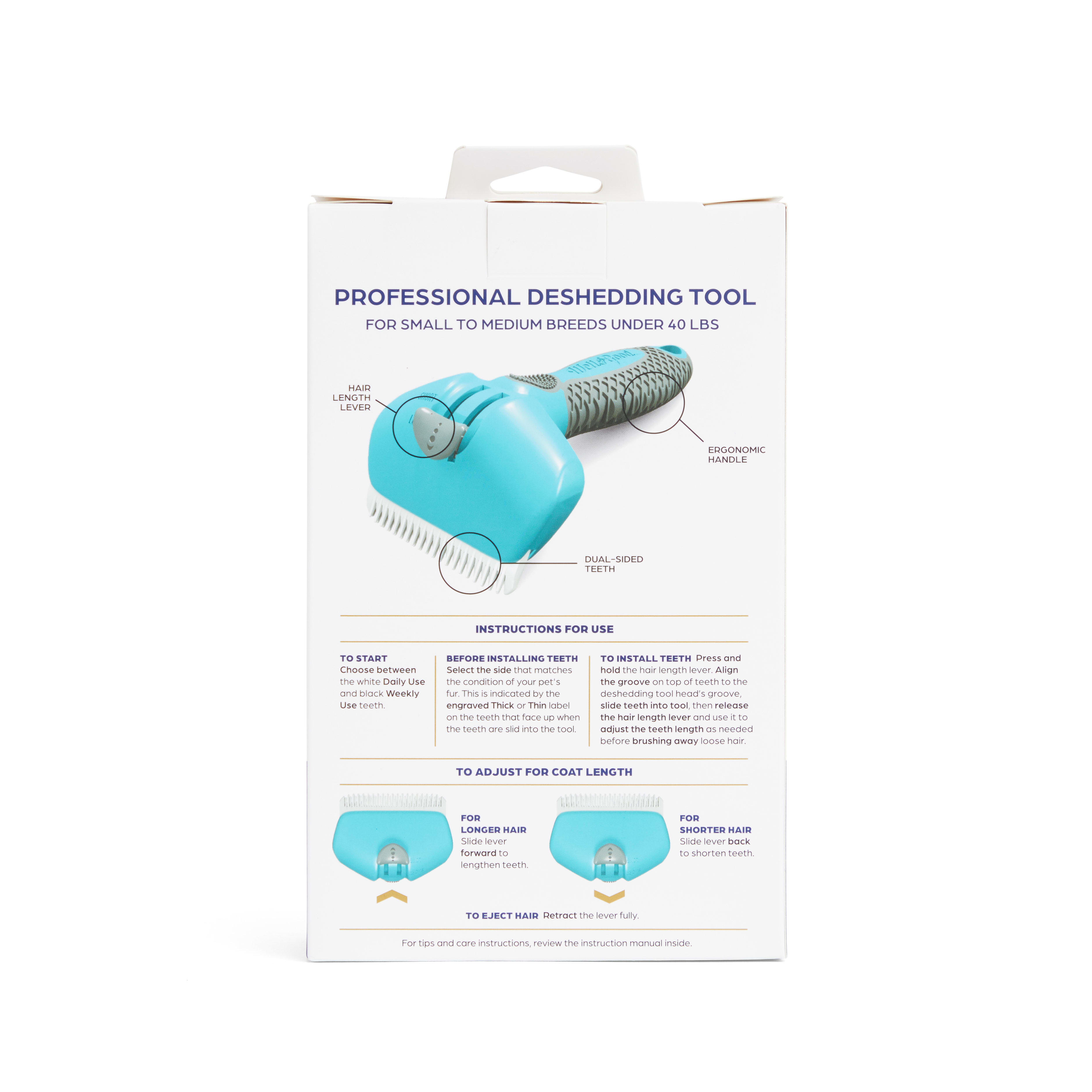 Well  Good ProStyle Dog Deshedding Tool for Small to Medium Breeds