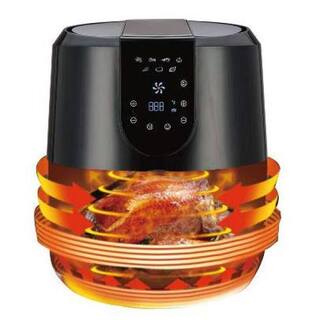 Emerald Air Fryer 5.2 l Capacity with Digital LED Touch Display and Slide Out PanDetachable Basket 1800-Watts (1807) SM-AIR-1807