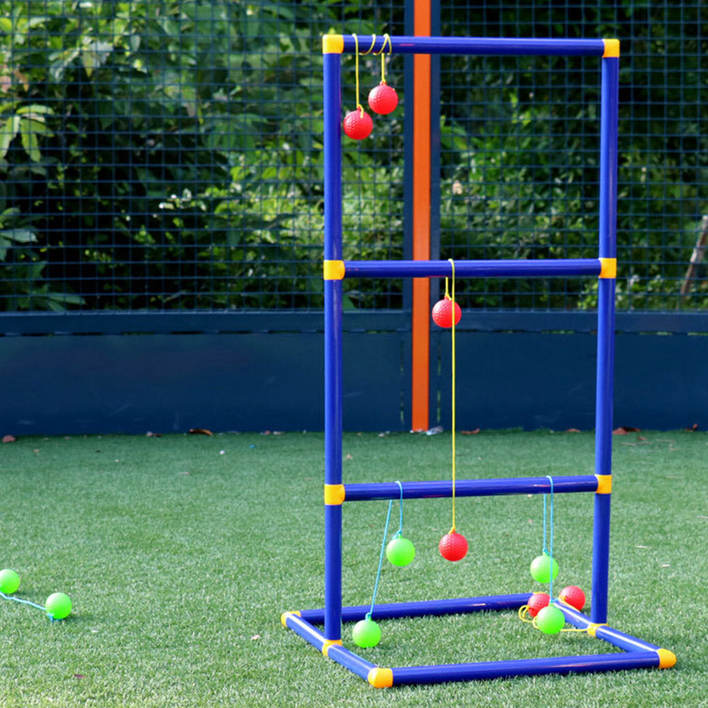 Toss Game Backyard Outdoor Play Golf Toy Kids Lawn Sport Funny Ladder Ball Set