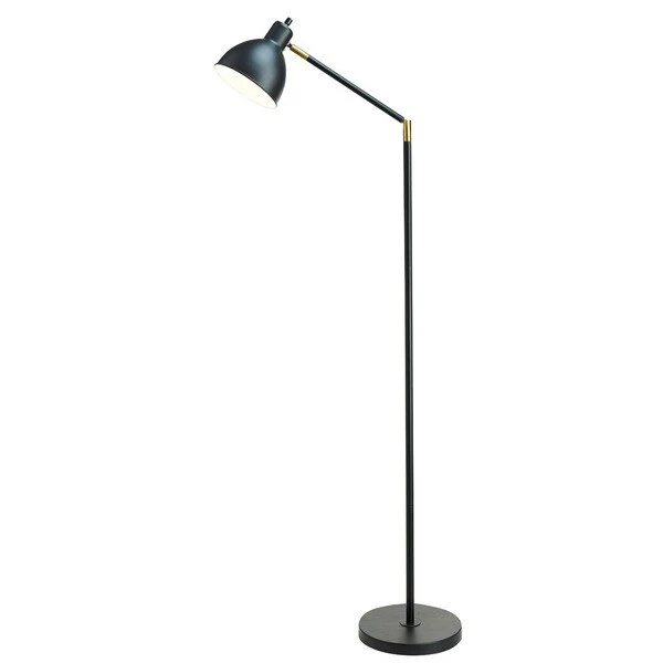 Carson Carrington Innnes Black Brass/Metal 54.5-Inch Articulating Antique Floor Lamp