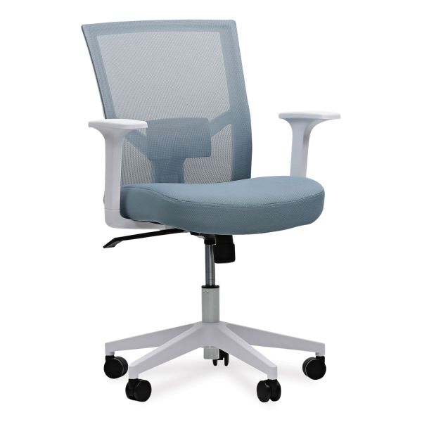 Workspace by Alera Mesh Back Fabric Task Chair， Supports Up to 275 lb， 17.32