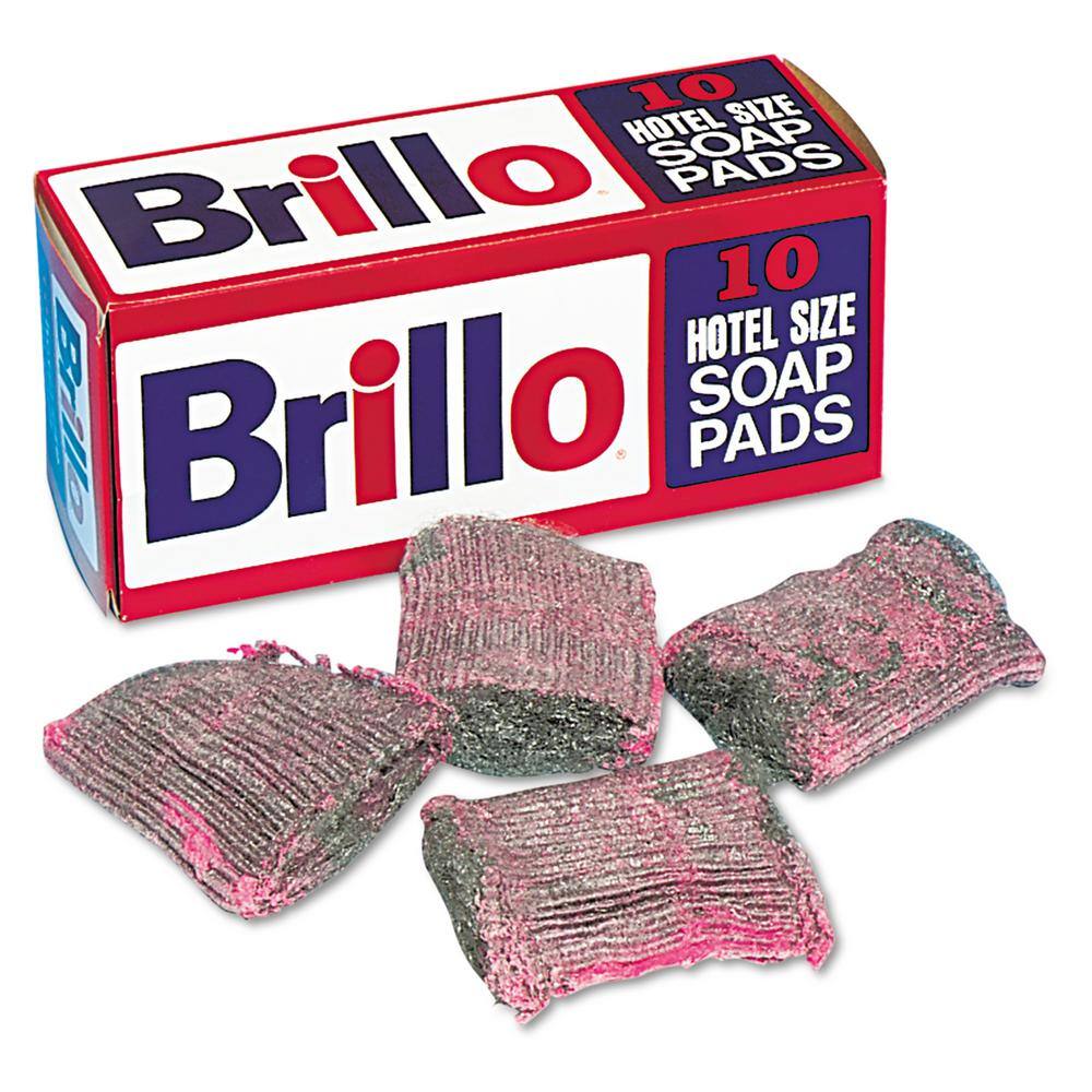 Brillo Hotel Size Steel Wool Soap Pad Sponge (10Box 120Carton) PUXW240000CT