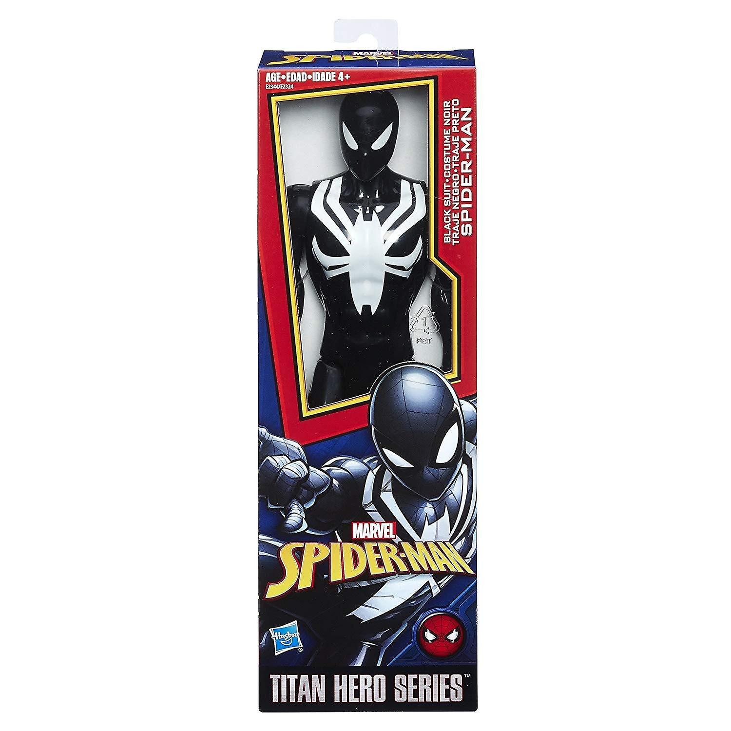 Spider-Man Black Suit Titan Hero Figure Spider-Man With Power FX Port