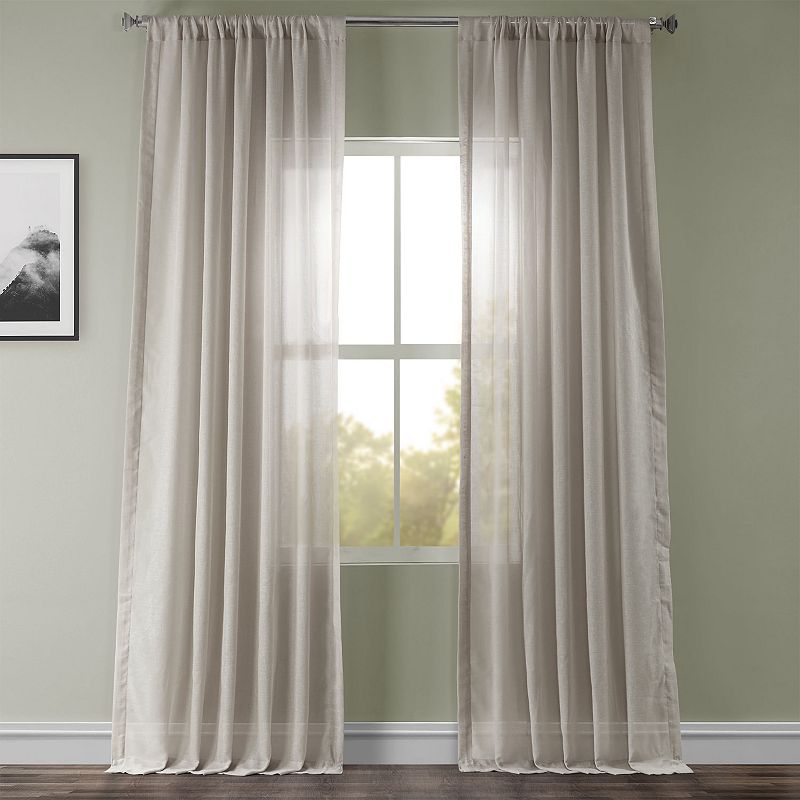 EFF 1-pack Solid Sheer Window Curtain