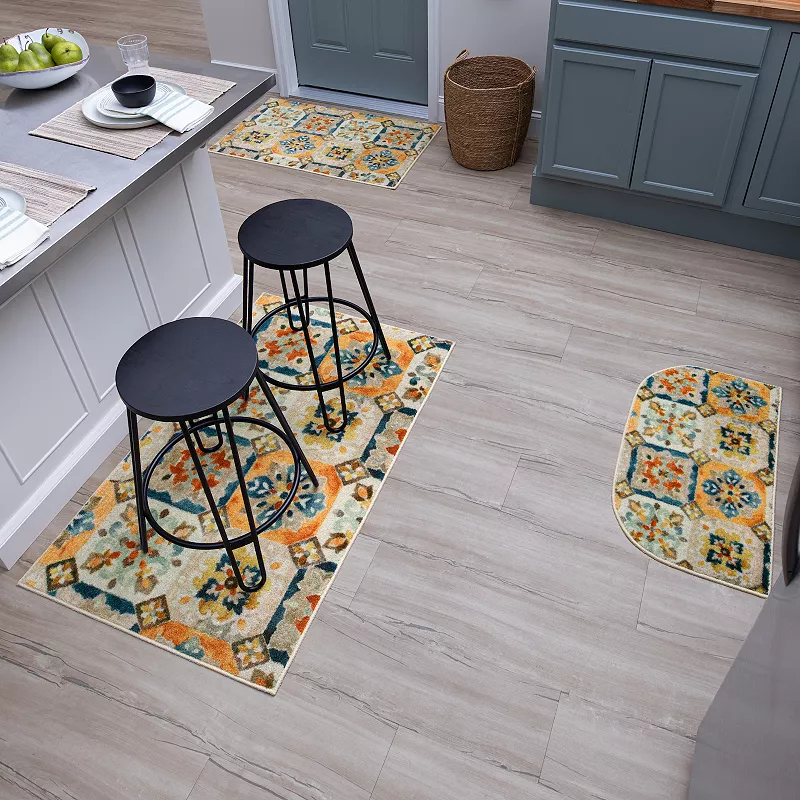 Mohawk® Home Watercolor Tiles Accent Kitchen Rug