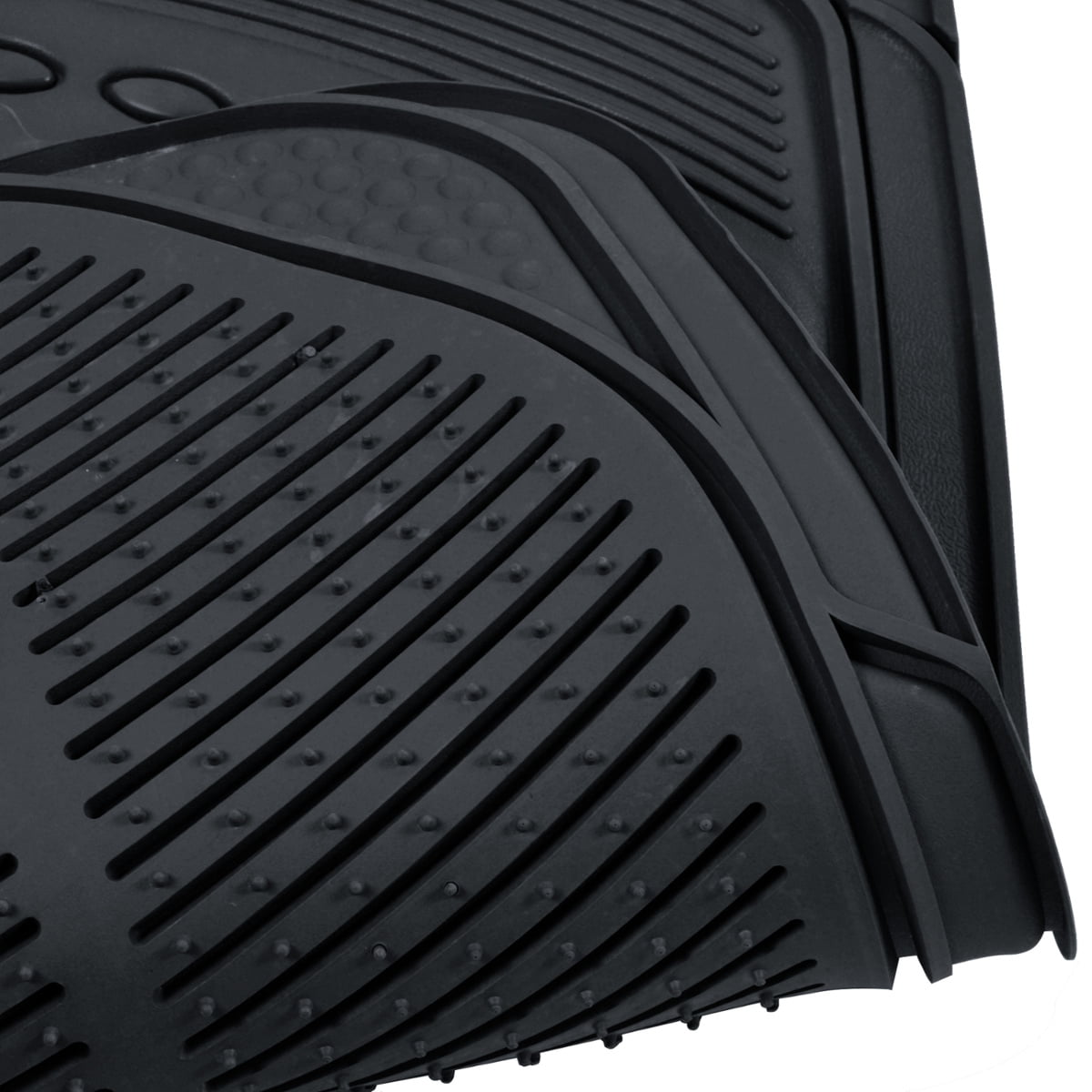 BDK Car Floor Mats with Cargo Mat， All Around Utility Trunk Mat， 3 Colors