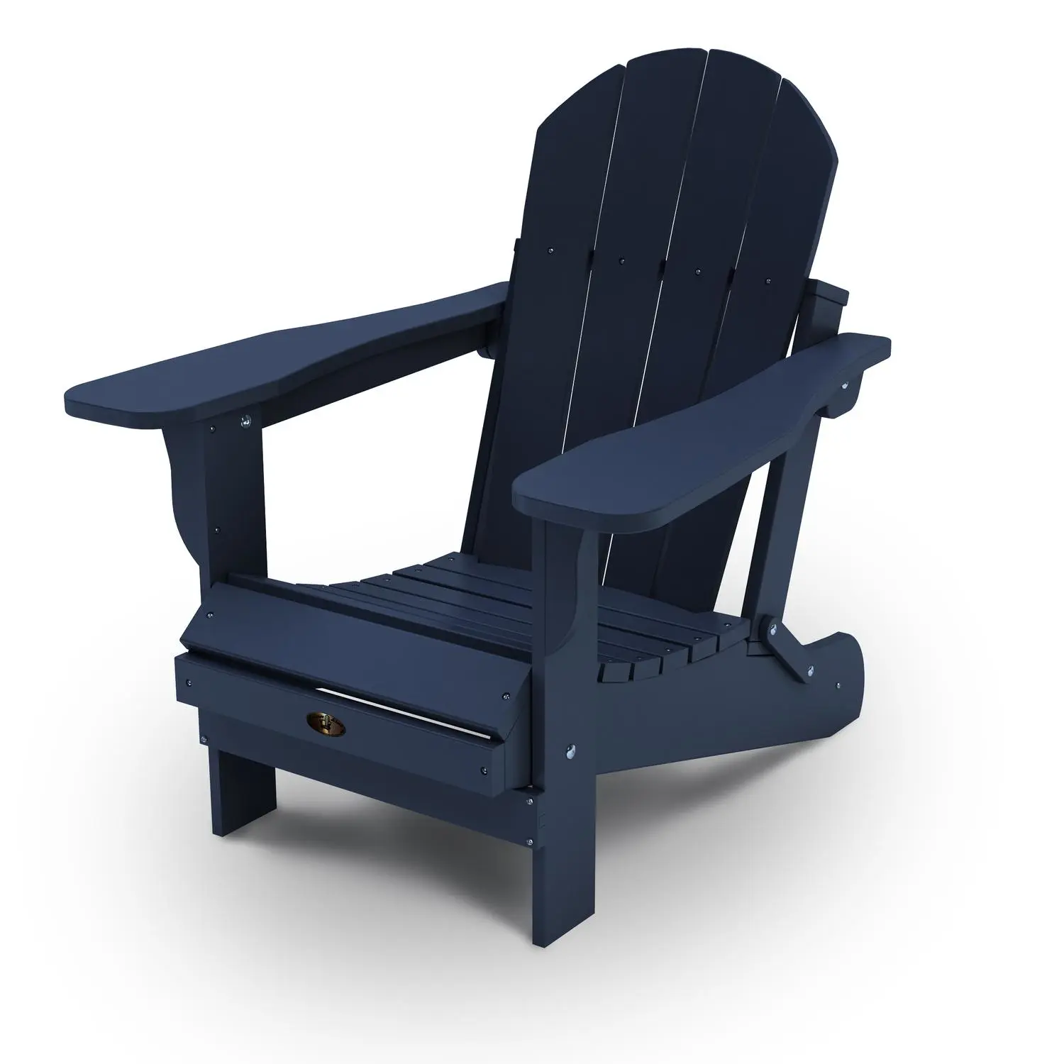 Leisure Line Gray HDPE Frame Adirondack Chair