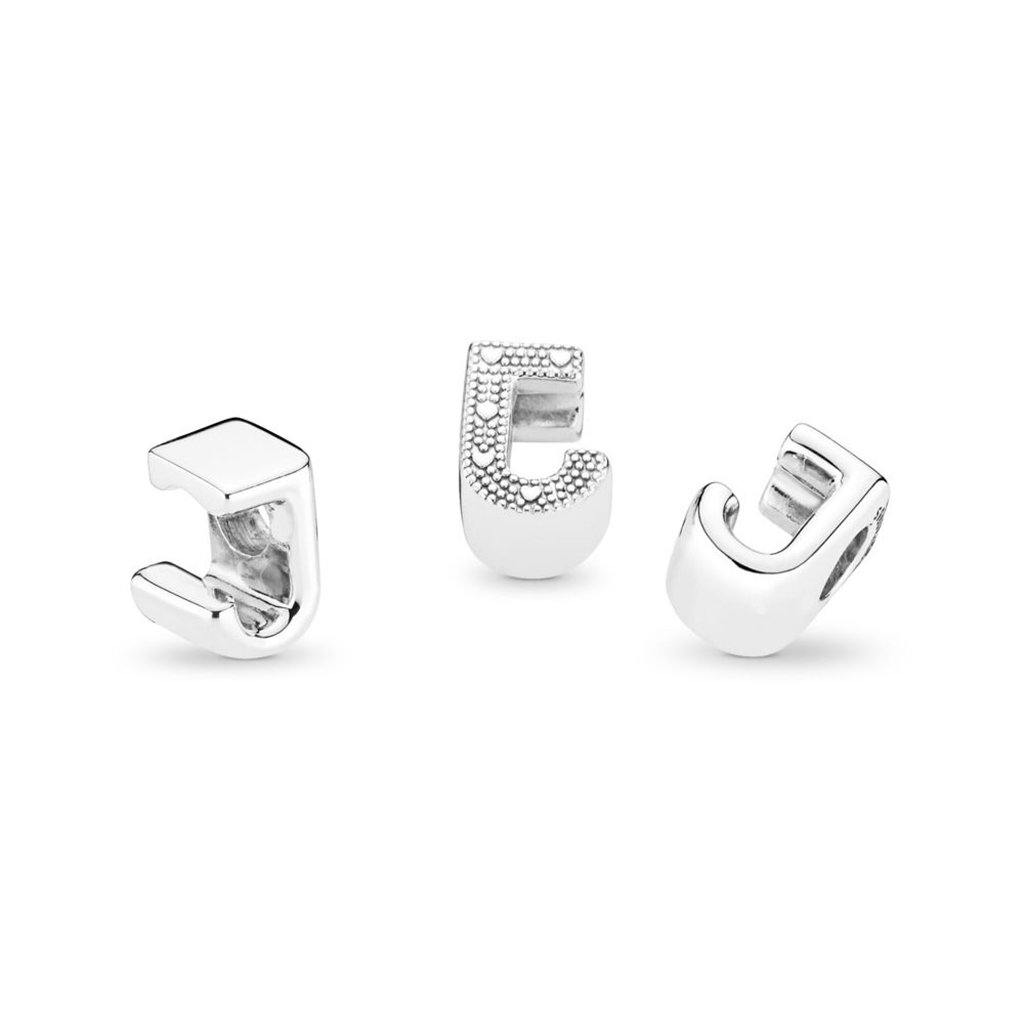 PANDORA  MOMENTS Letter Charm - 'J'