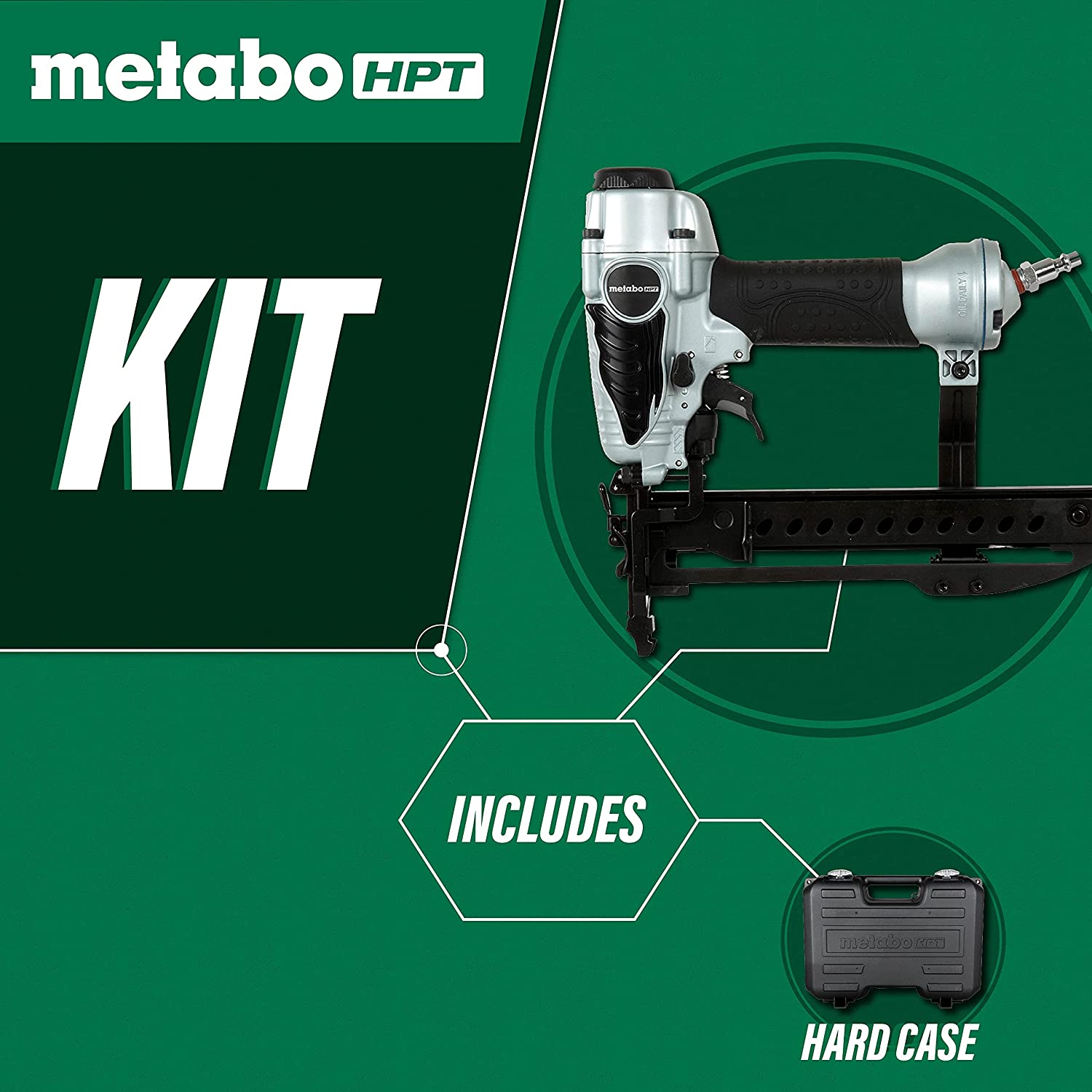 Metabo HPT 18-Gauge 1/4-in Narrow Crown Finish Pneumatic Stapler