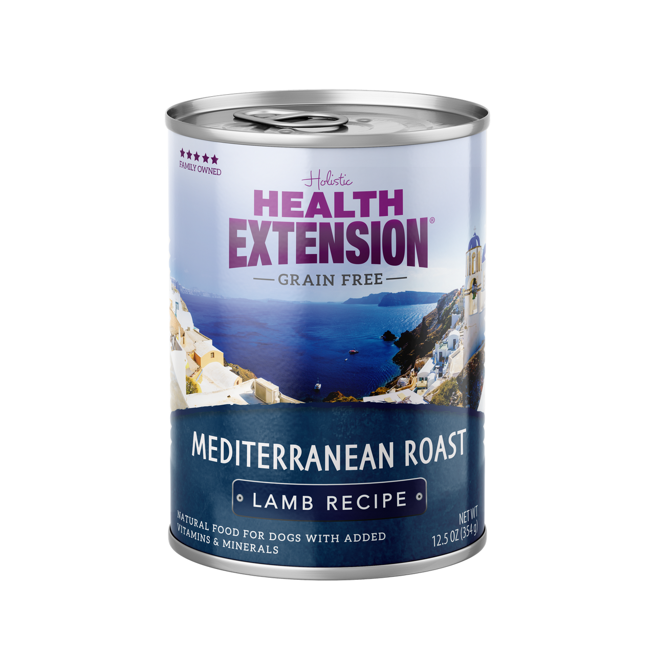Health Extension Grain Free Mediterranean Roast Lamb Recipe Canned Dog Food， 12.5 Oz.