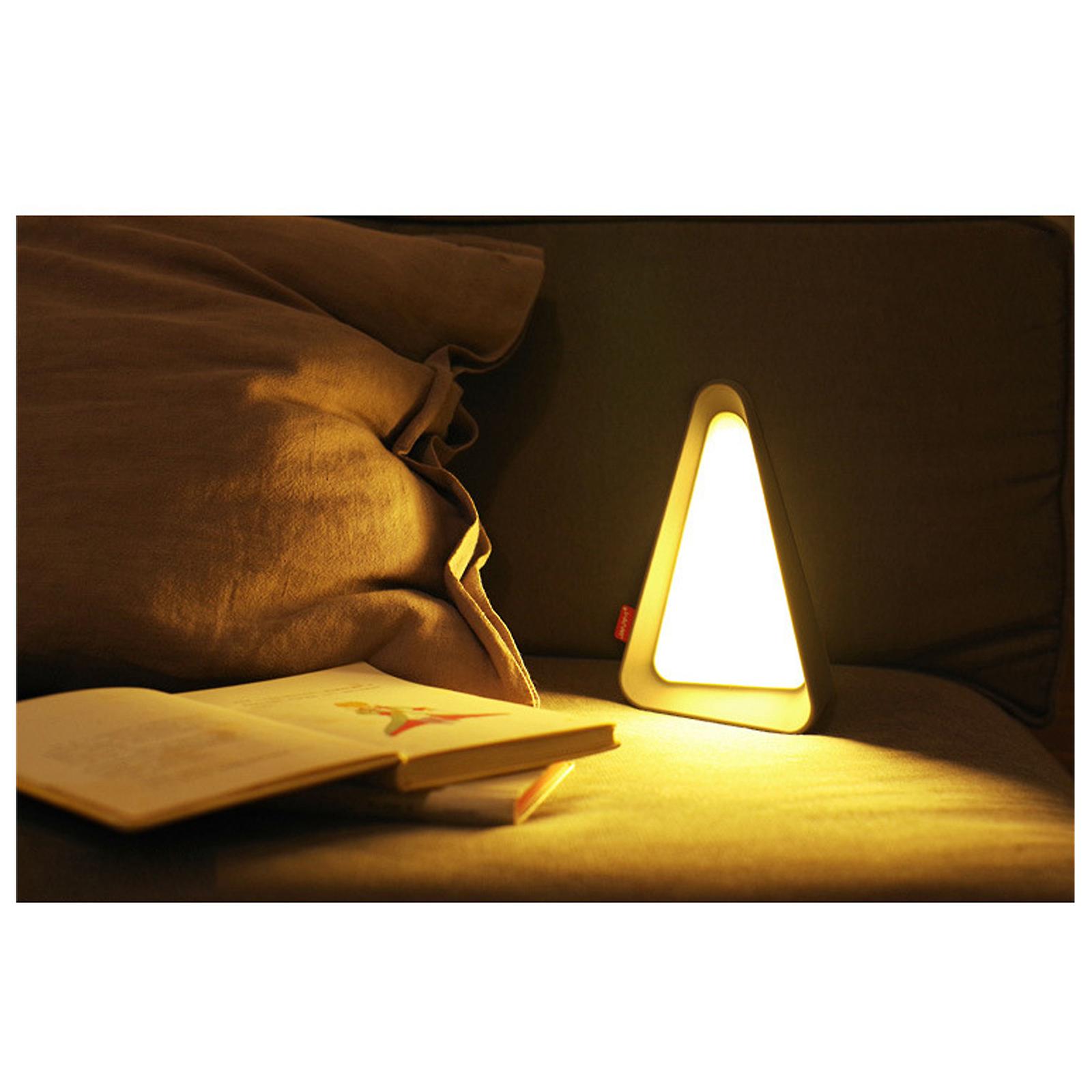 Triangle Flip Lamp Angle Sensor Brightness Adjustable Usb Rechargeable Eye Protection Night Light Bedside Feeding Lamp No.272235