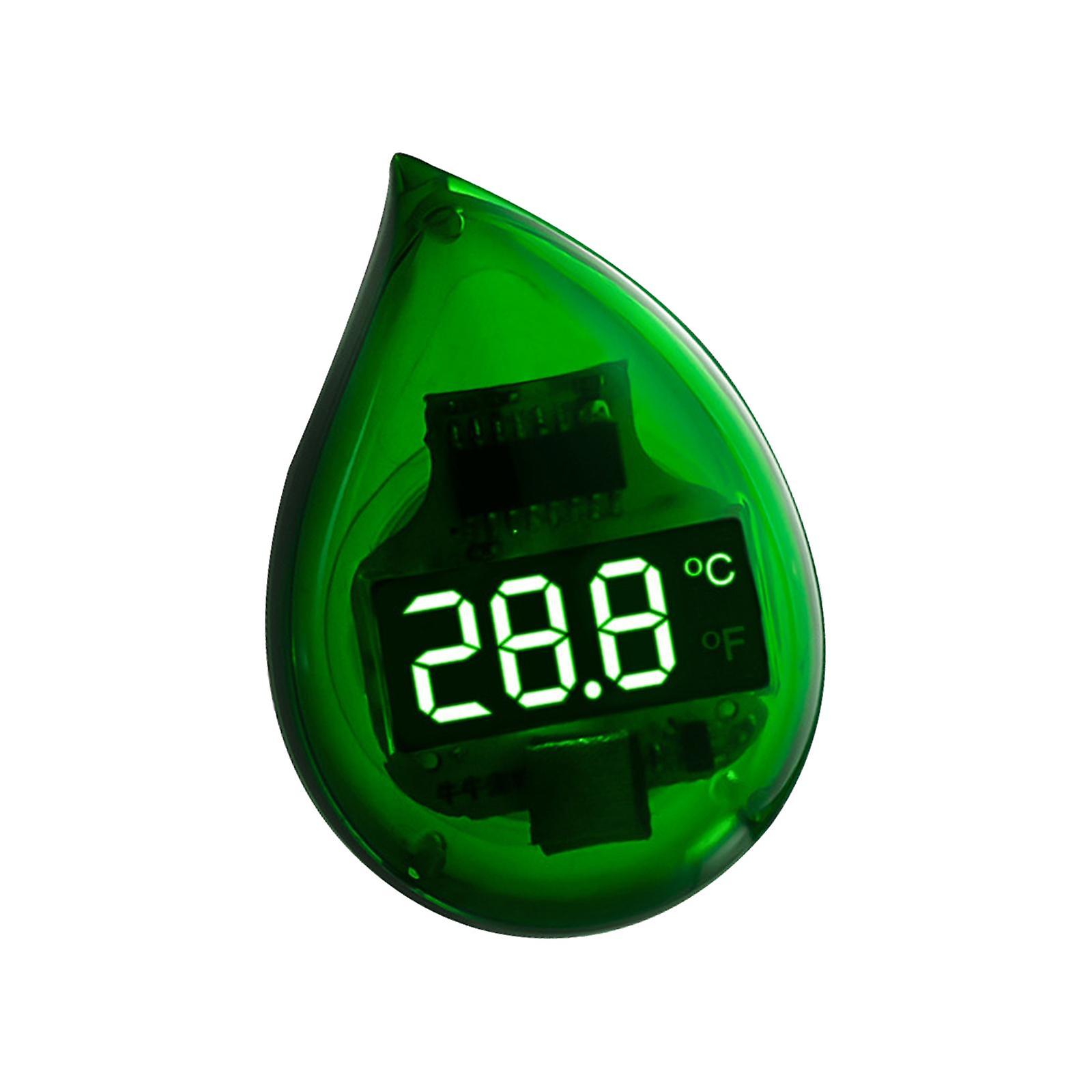 Aquarium Thermometer Stick On Led Display Fish Tank Thermometer Easy To Read Green