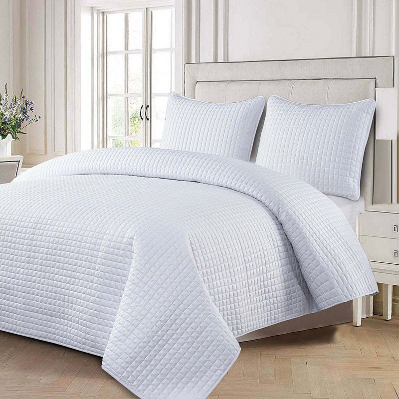 Oversized Reversible Quilted Bedspread Set