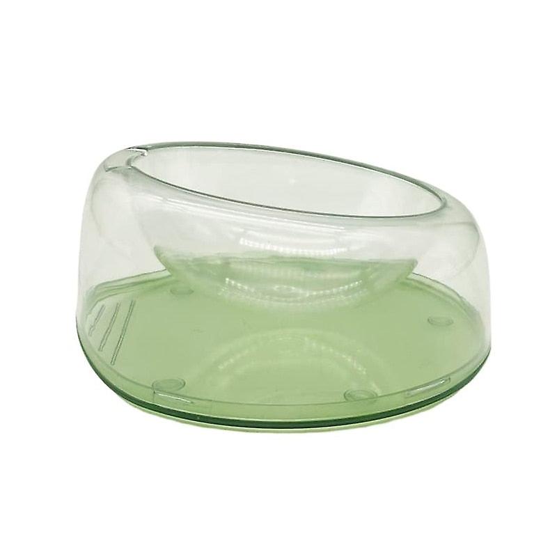 Durable tilted raised pet bowls