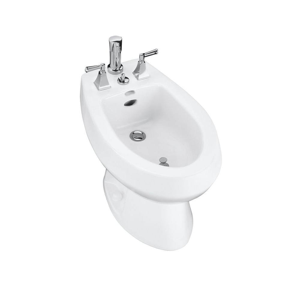 KOHLER San Tropez Elongated Bidet in White K-4854-0