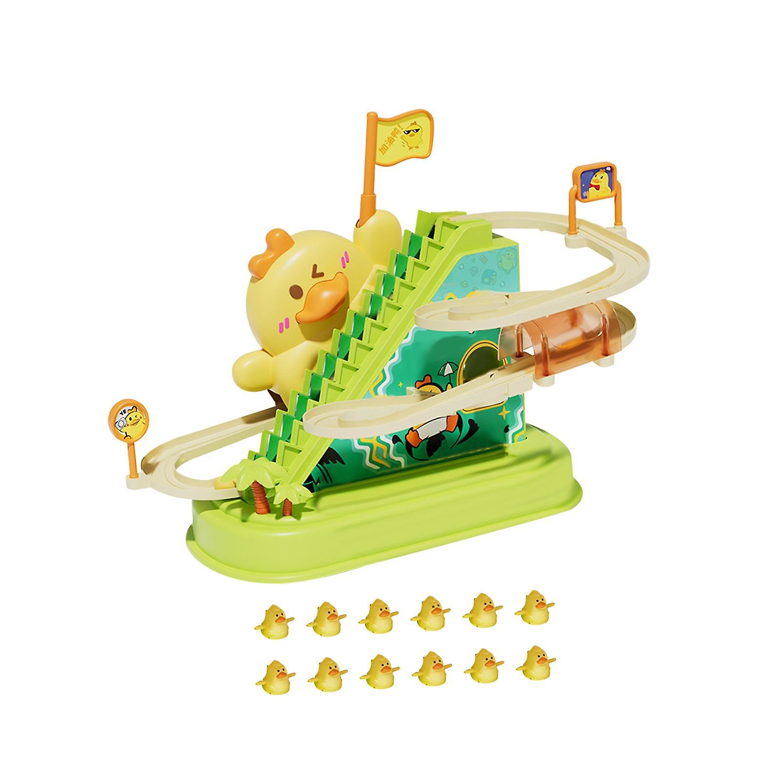 Toddlers Duck Slide Stairs Indoor Toy Playset For Boys Girls Gifts Preschool 12 Ducks