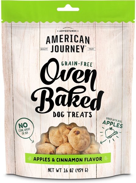 American Journey Apples and Cinnamon Flavor Grain-Free Oven Baked Crunchy Biscuit Dog Treats