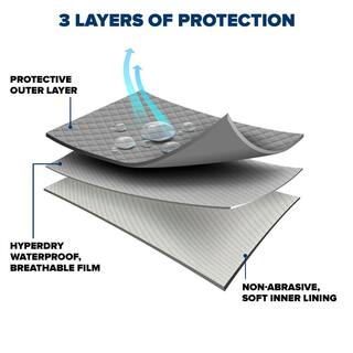 Budge Protector III 228 in. x 60 in. x 51 in. Size 4 Car Cover 3LF4