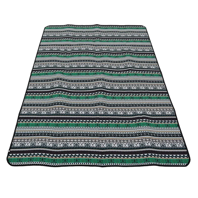 Sample Available outdoor travel waterproof foldable ethnic style widen camping custom Beach picnic Mat