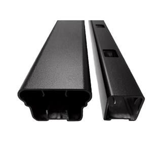 Pegatha Plus 8 ft. x 36 in. Black Fine Textured Aluminum Level Rail Kit H-60043201