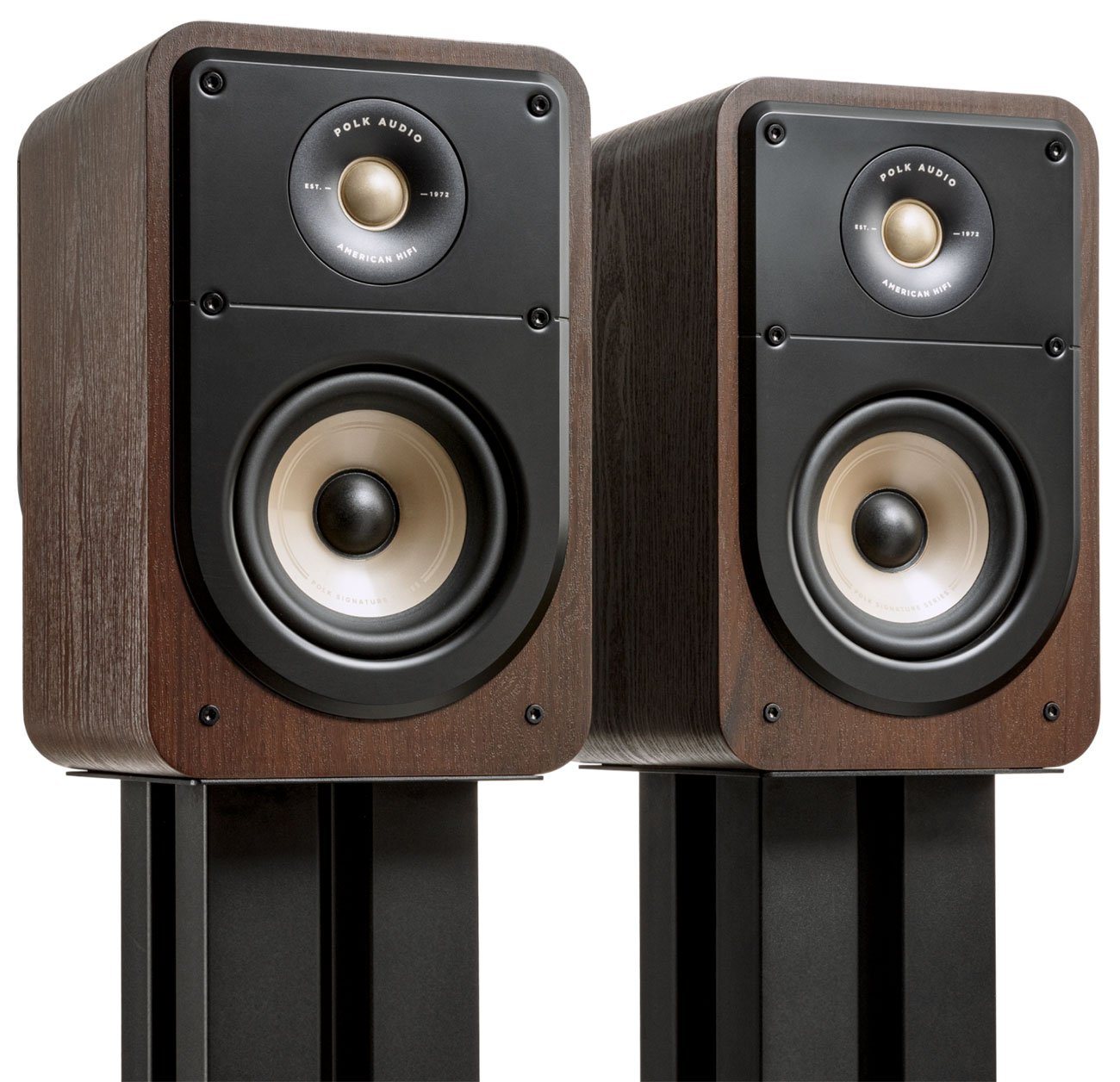 Polk Audio Signature Elite ES15 Walnut Compact Bookshelf Loudspeakers (Pair)