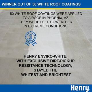 Henry 687 Enviro-White 100% Acrylic Reflective Elastomeric Roof Coating 5 gal. HE687406