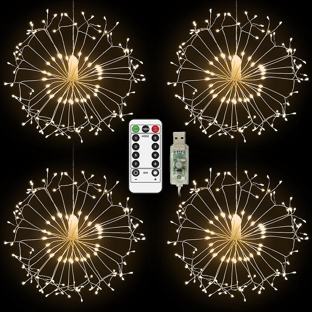 Christmas Firework Lamp Led String Light Dandelion Light Decoration Remote Control Garden Lights Christmas Decoration