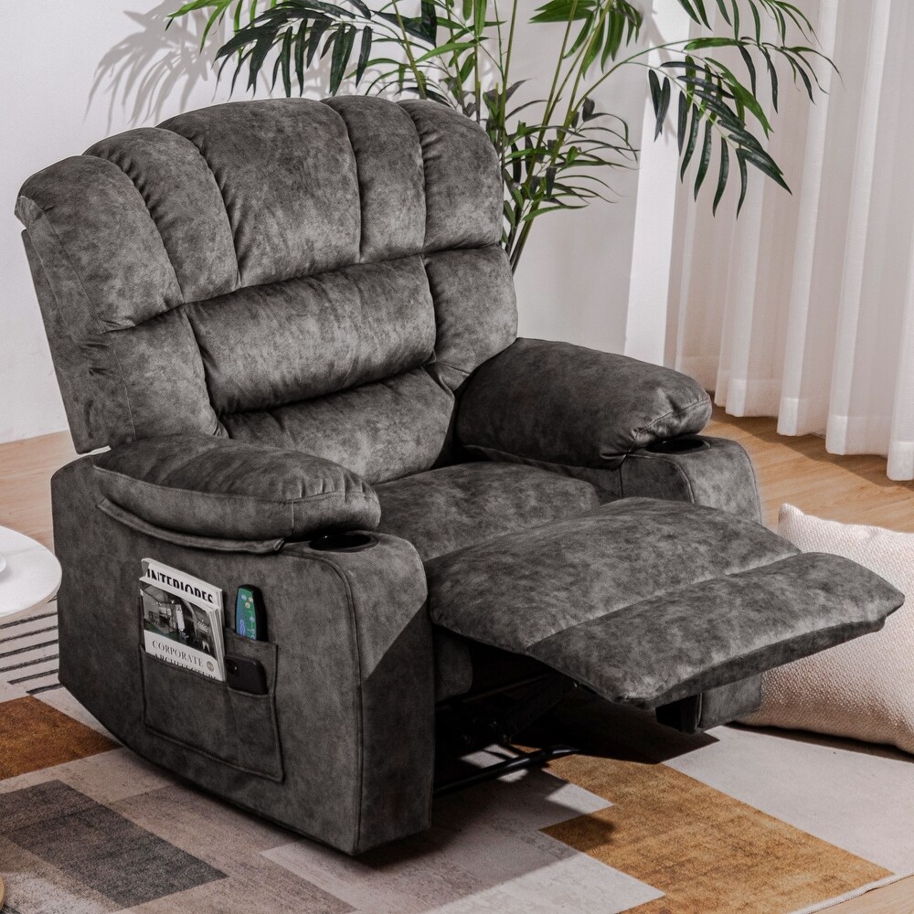 Oversized Recliner Chair Sofa with Massage and Heating