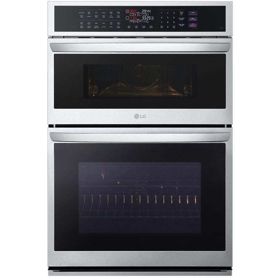 LG 30-inch, 6.4 cu.ft. Built-in Combination Wall Oven with ThinQ? Technology WCEP6427F