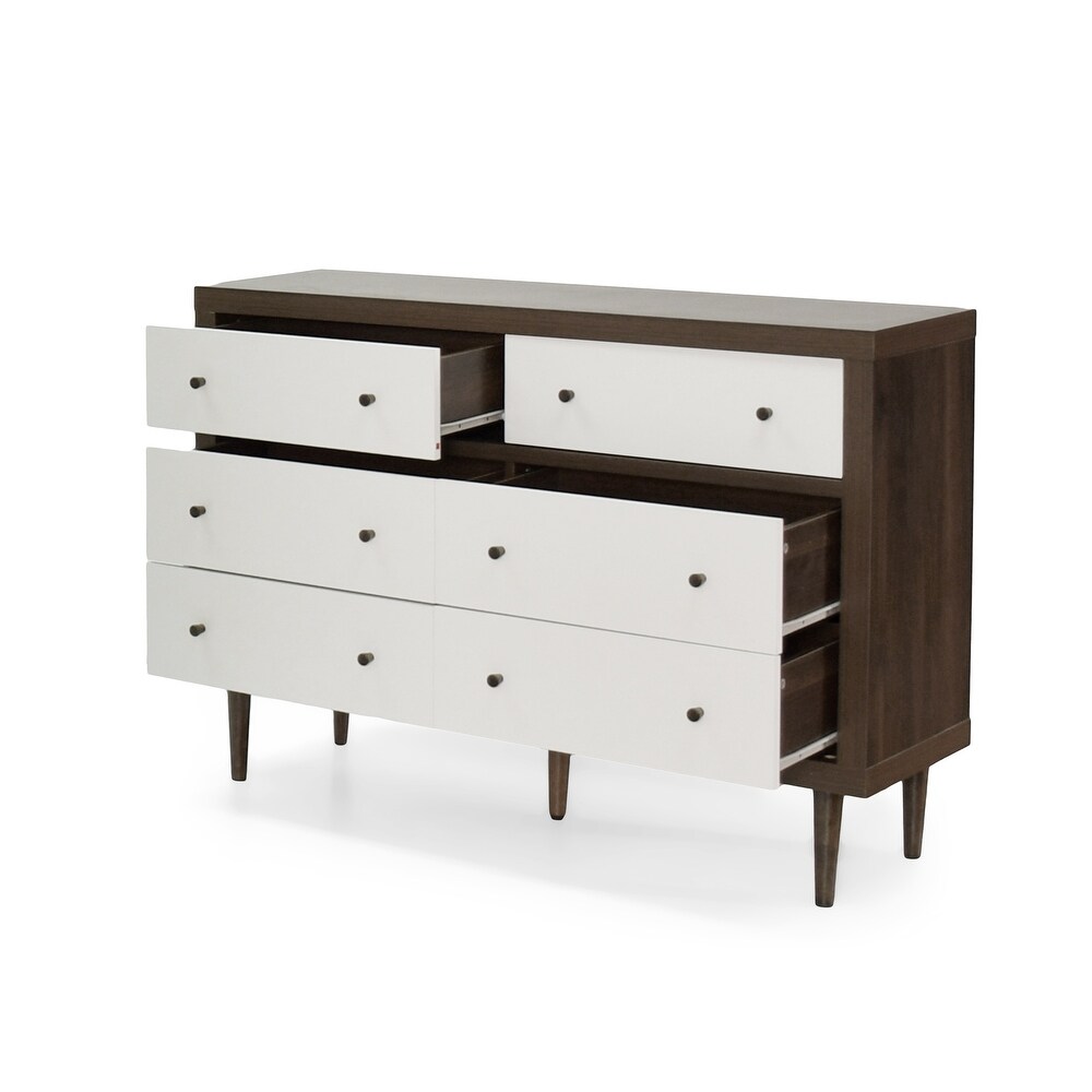 Nystrom 2 Piece Double Dresser and 4 Drawer Dresser Bedroom Set by Christopher Knight Home