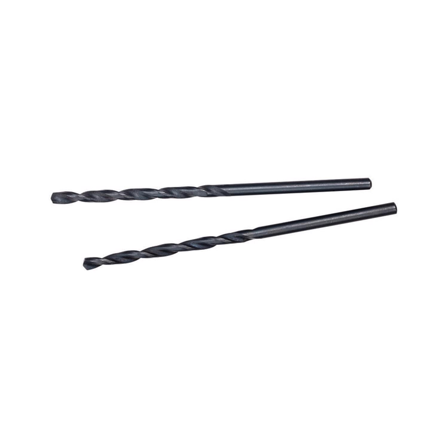 MW Thunderbolt 3/32 in. X 2-1/4 in. L Black Oxide Drill Bit 2 pk