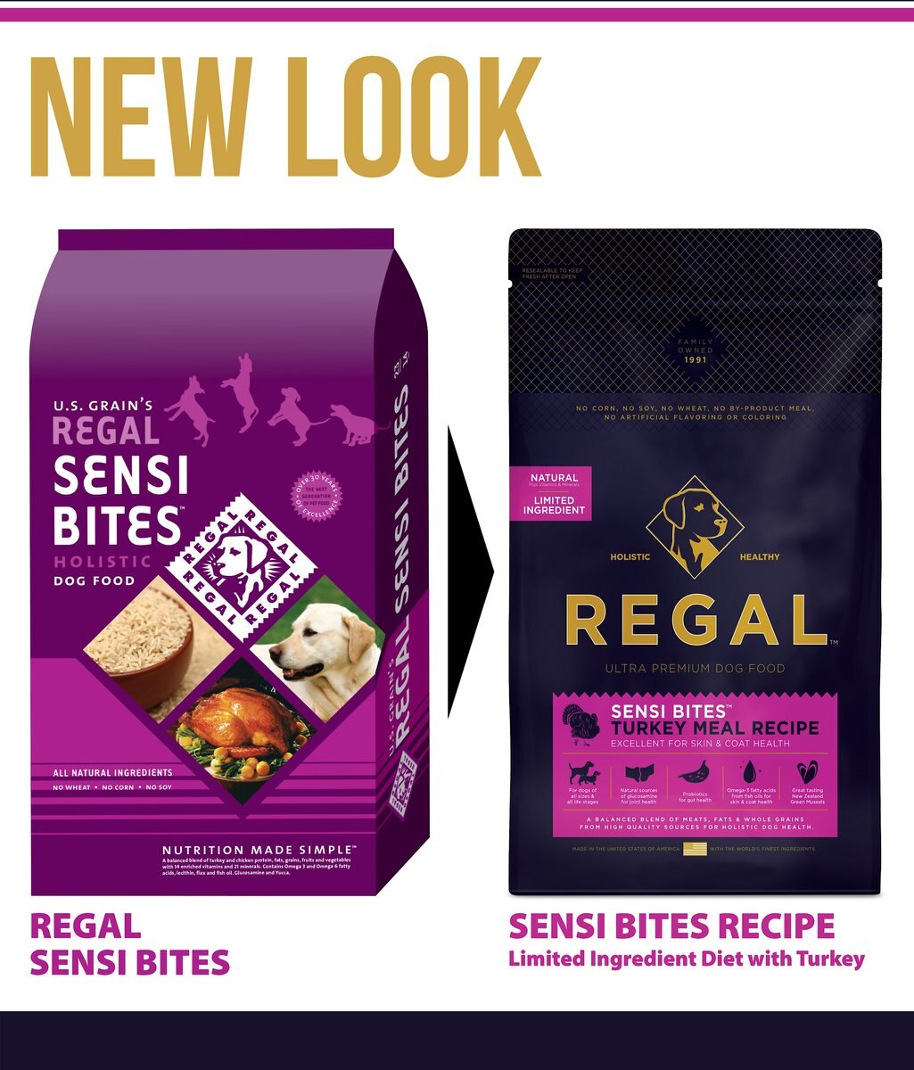 Regal Pet Foods Sensi Bites Turkey Meal Recipe Dry Dog Food