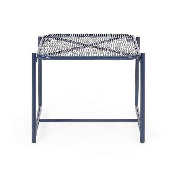 Bucknell Outdoor Iron Metal Mesh Side Table by Christopher Knight Home