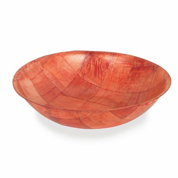 10 X 2 1/2 Woven Wood Bowl，Pack of 6