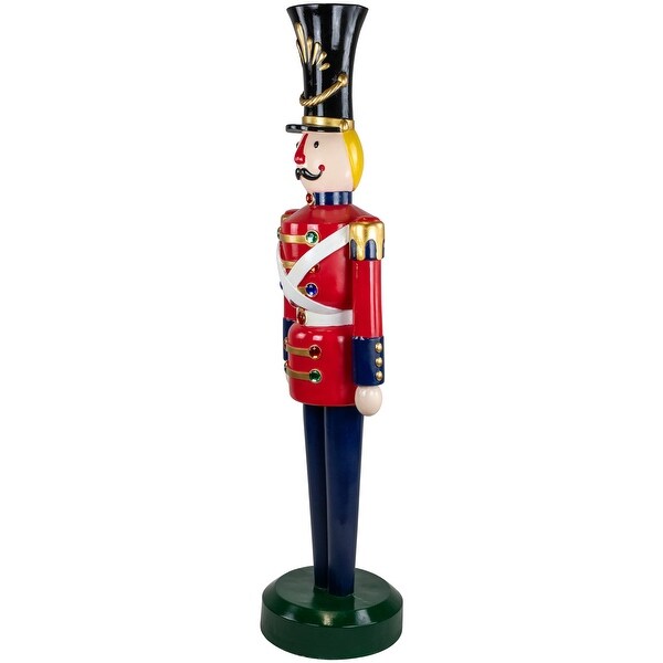 Fiberglass Commercial Christmas Toy Solider Soldier With Jewels 6.25'