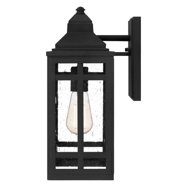 Auden 1-Light Mottled Black Outdoor Wall Lantern Shopping - The Best Deals on Outdoor Wall Lanterns | 41429487