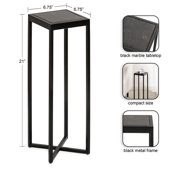 Kate and Laurel Jaspur Square Metal End Table