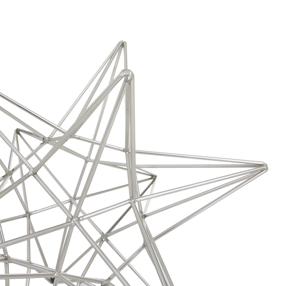 CosmoLiving by Cosmopolitan Silver Iron Contemporary Sculpture 11 x 9 x 7   12\