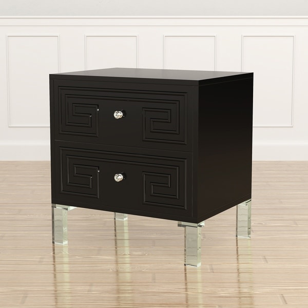 Furniture of America Zala Contemporary 24-inch 2-drawer Side Table