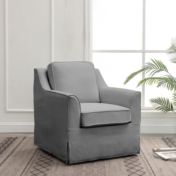 WOVENBYRD Barrel Swivel Chair