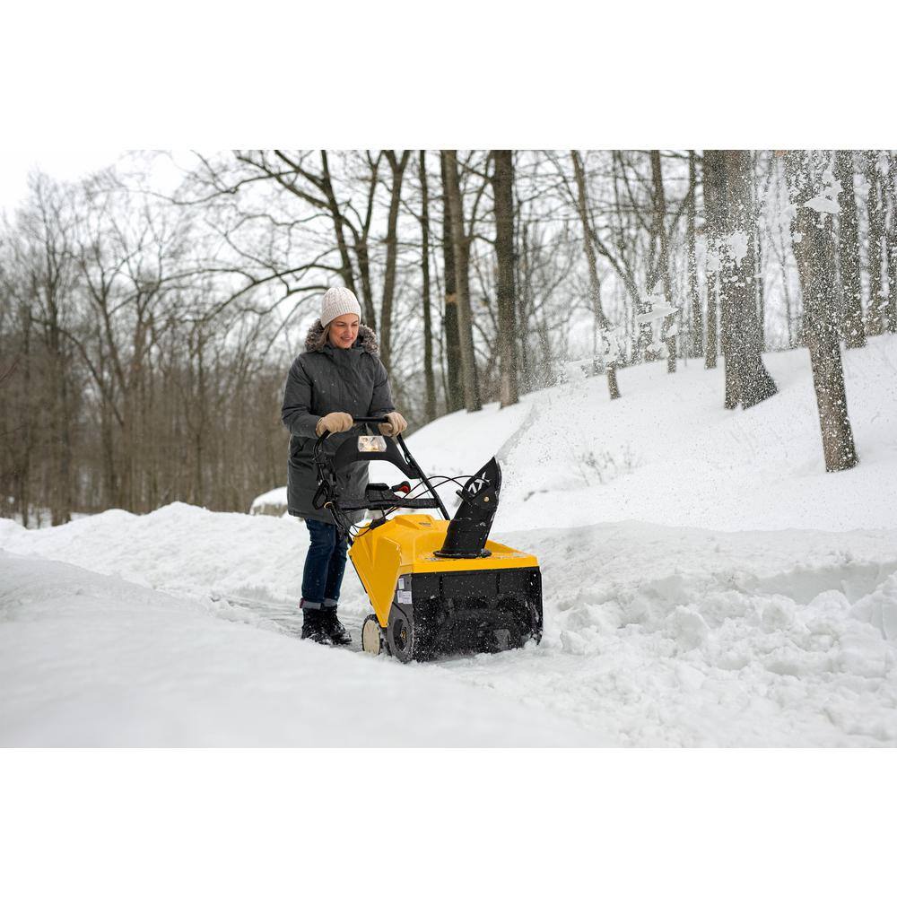 Cub Cadet 1X 21 in. 208 cc Single-Stage Electric Start Gas Snow Blower with Remote Chute Control and Headlight 1X 21