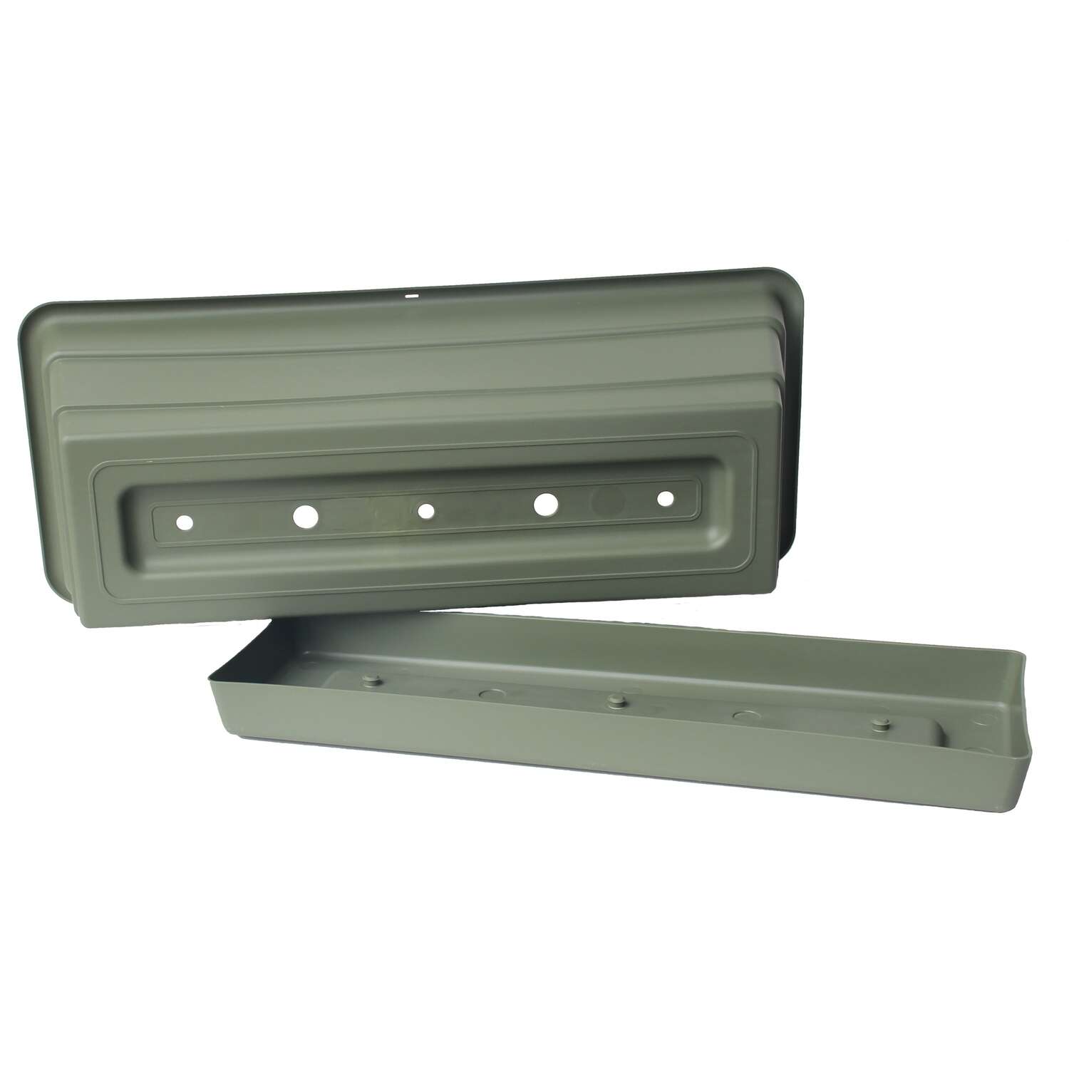 Bloem 5.75 in. H X 18 in. W X 7.5 in. D Plastic Window Box Green