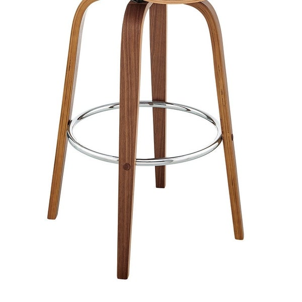 Swivel Bar Stool with Leatherette Bucket Seat - 20 L x 20 W x 41 H Inches