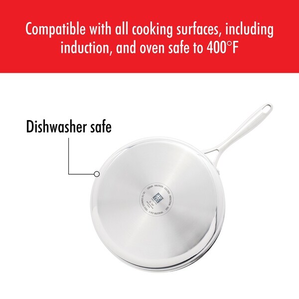 ZWILLING Clad CFX Stainless Steel Ceramic Nonstick Saute Pan