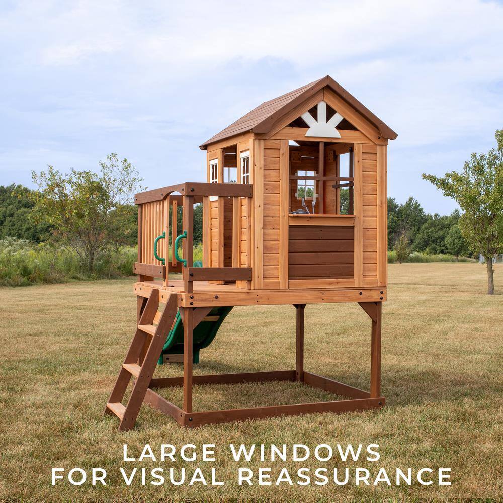 Backyard Discovery Echo Heights Elevated Playhouse 2102316COM